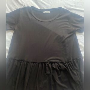 Boutique black babydoll top